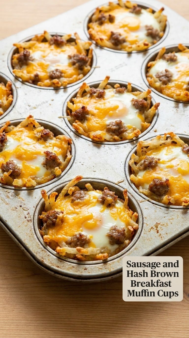 Sausage and Hash Brown Breakfast Muffin Cups