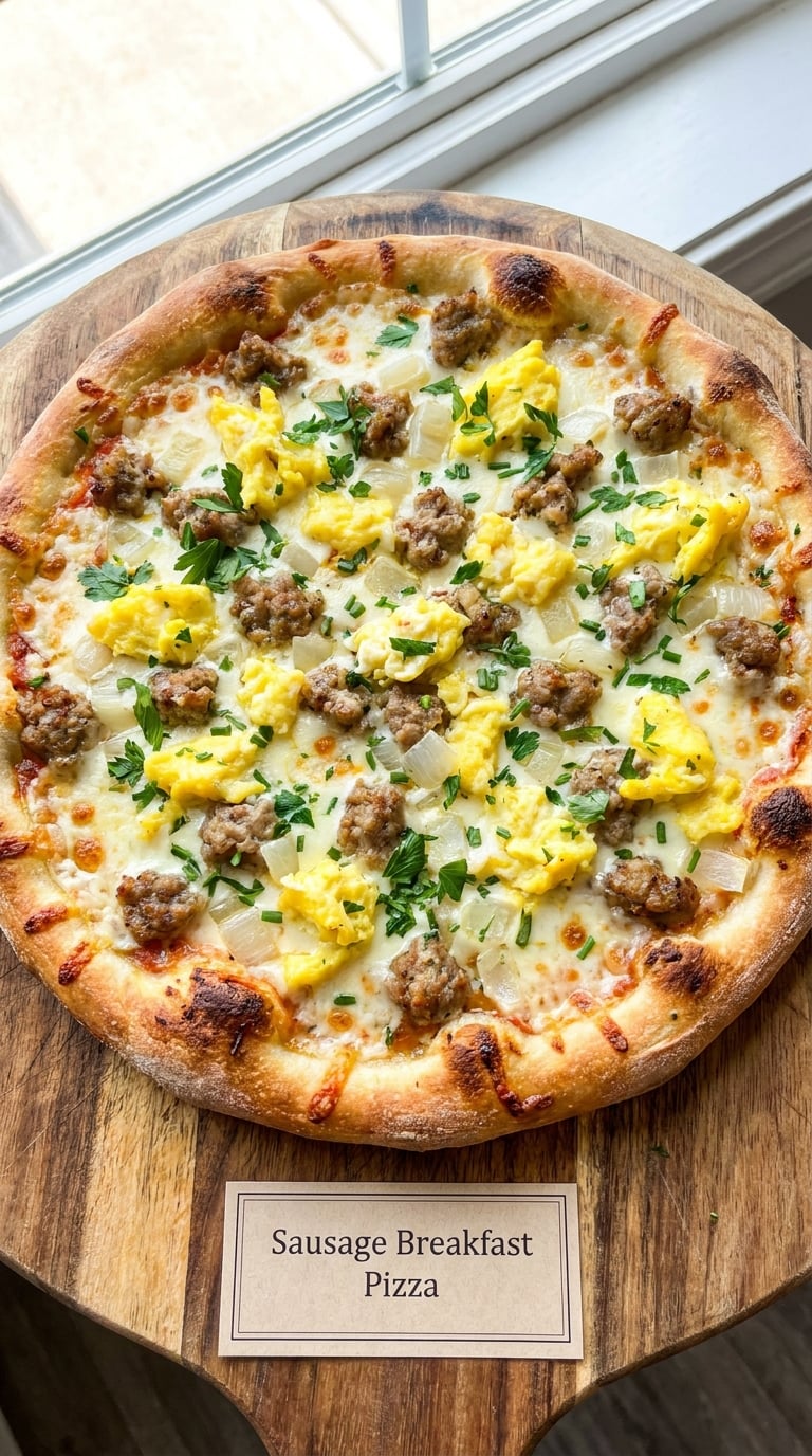 Sausage Breakfast Pizza