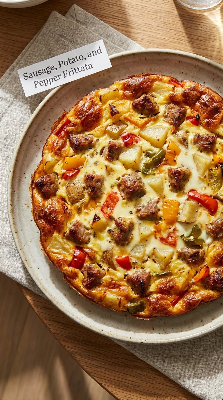 Sausage, Potato, and Pepper Frittata