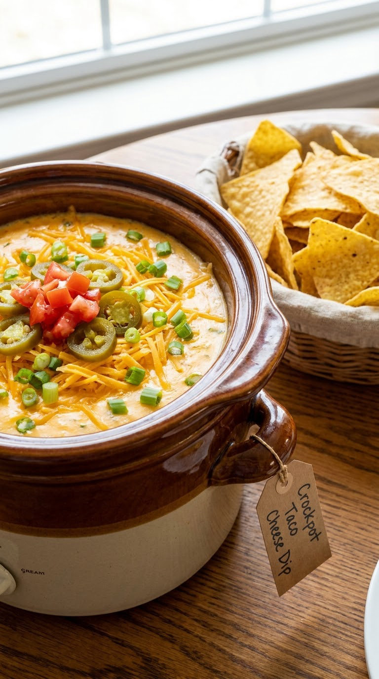 Crockpot Taco Cheese Dip
