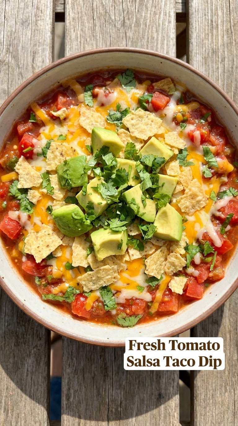 Fresh Tomato Salsa Taco Dip