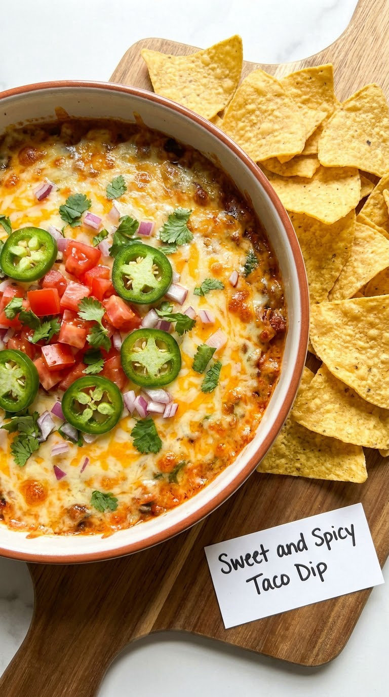 Sweet and Spicy Taco Dip