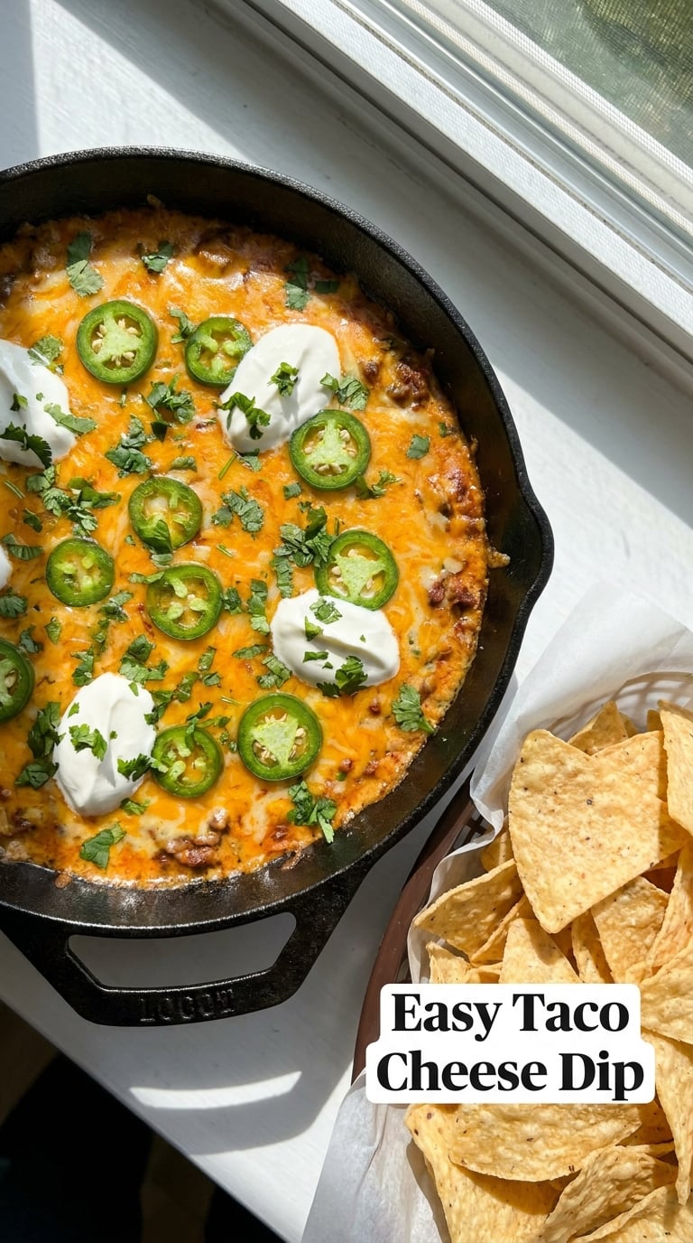 Easy Taco Cheese Dip