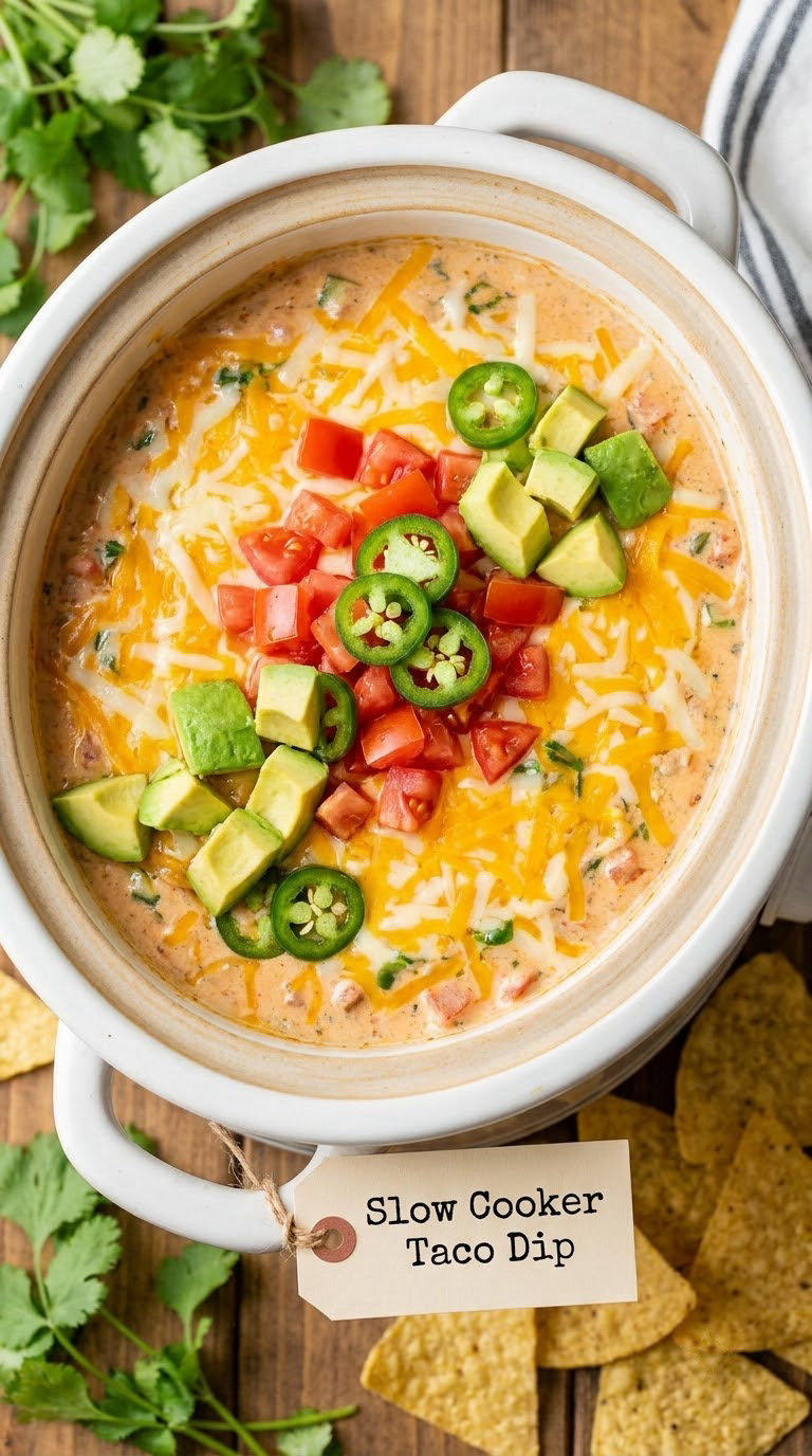 Slow Cooker Taco Dip