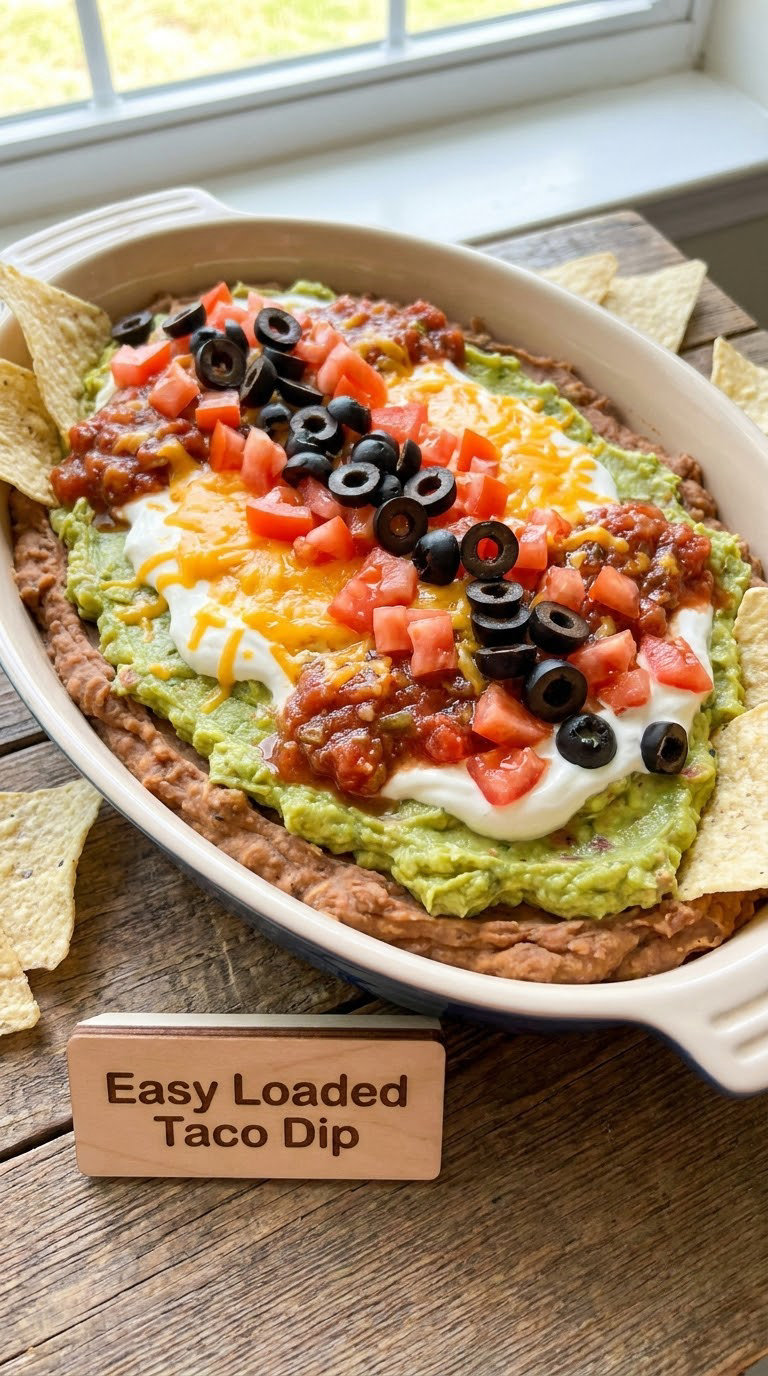 Easy Loaded Taco Dip