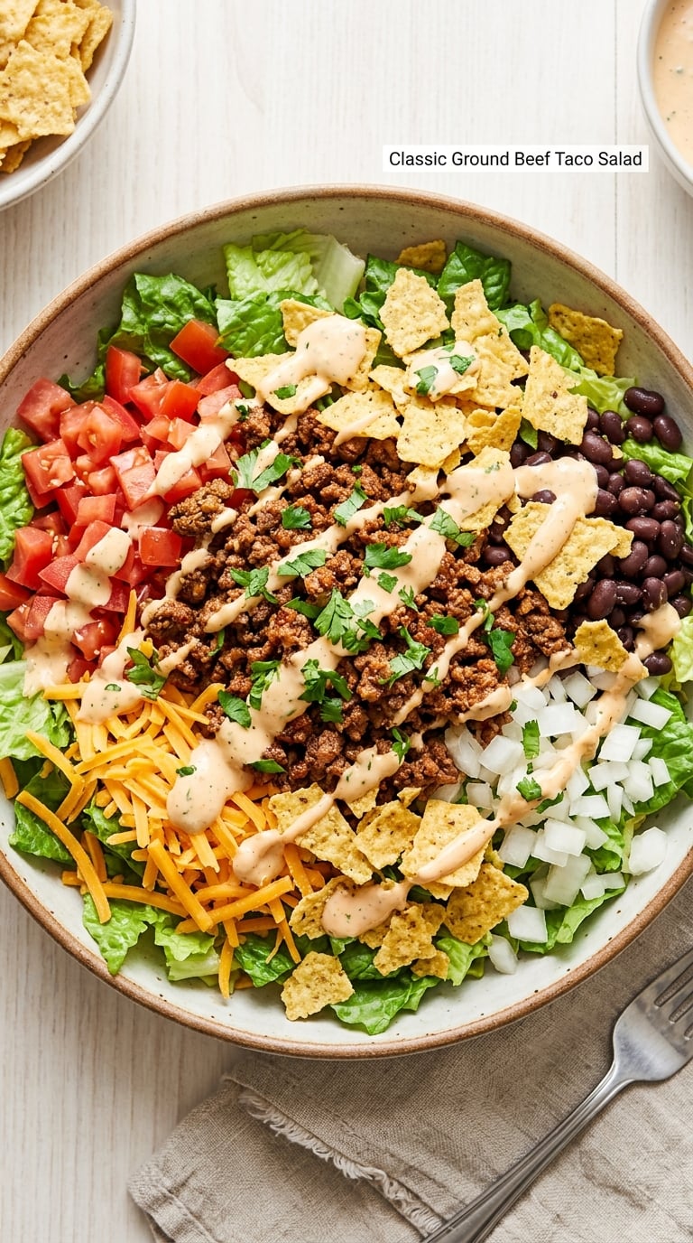 Classic Ground Beef Taco Salad