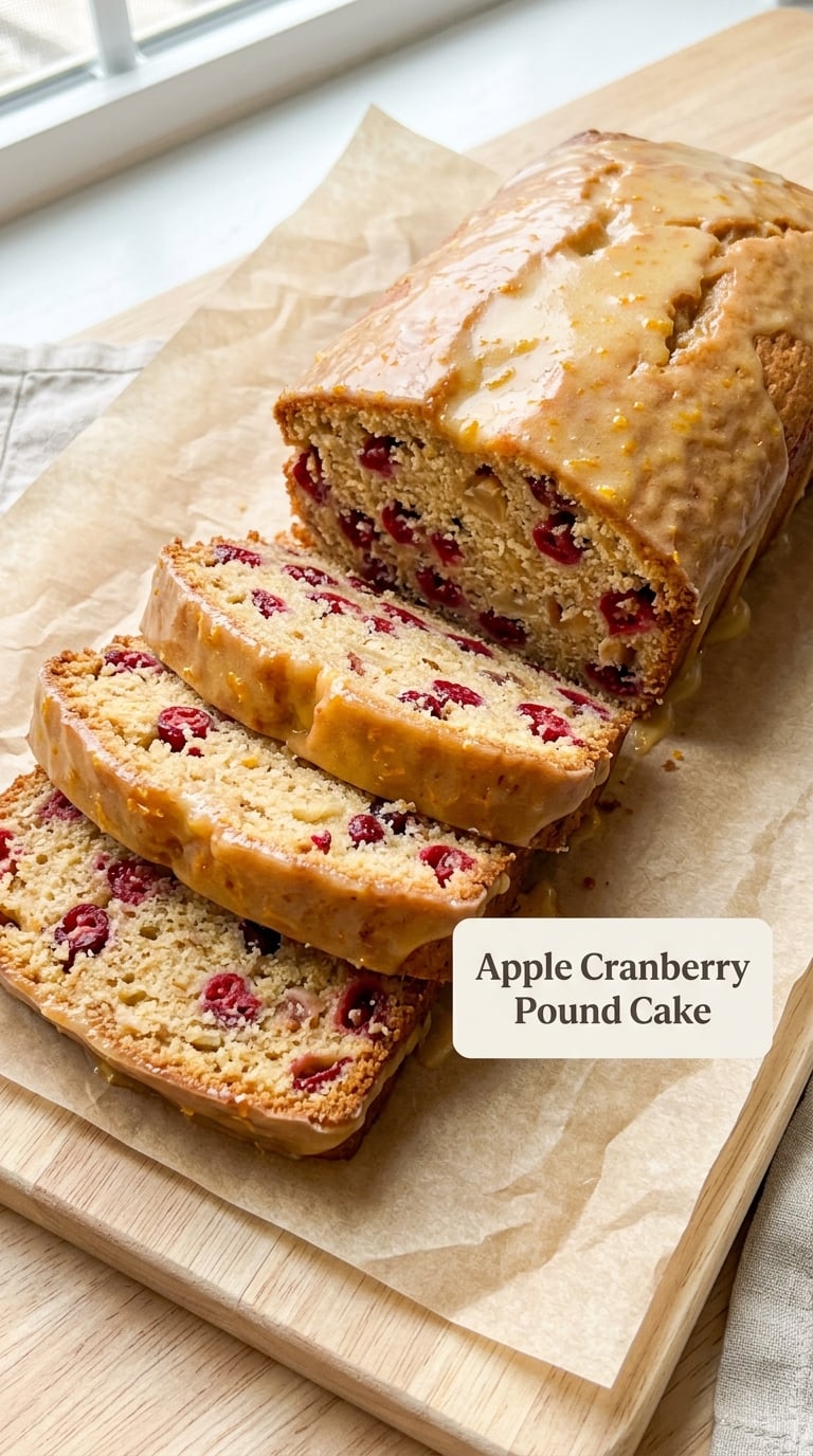 Apple Cranberry Pound Cake