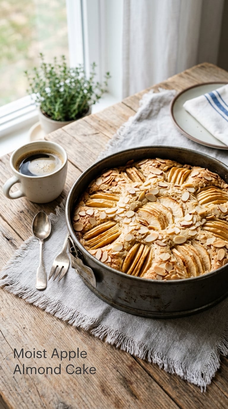 Moist Apple Almond Cake