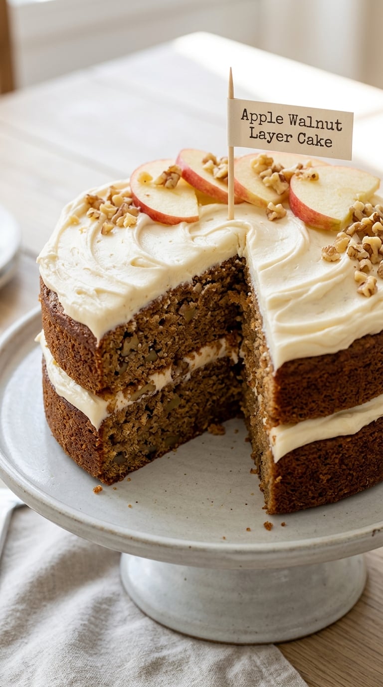 Apple Walnut Layer Cake