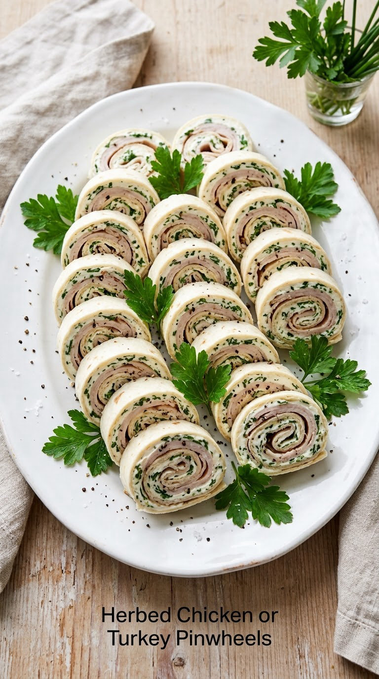 Herbed Chicken or Turkey Pinwheels