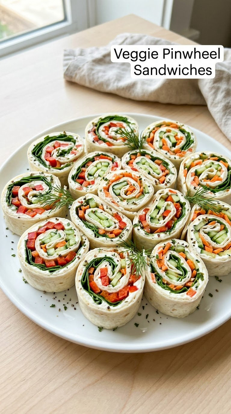 Veggie Pinwheel Sandwiches