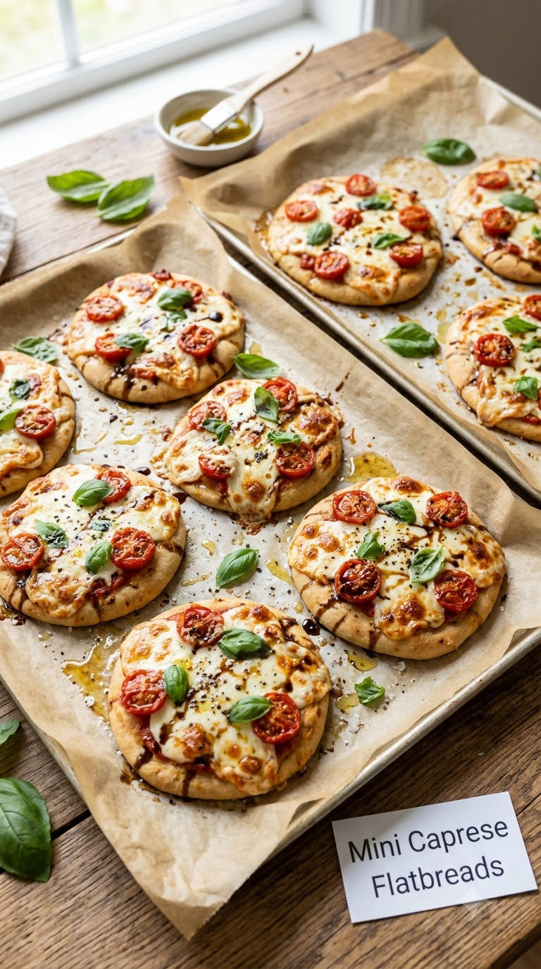 Mini Caprese Flatbreads