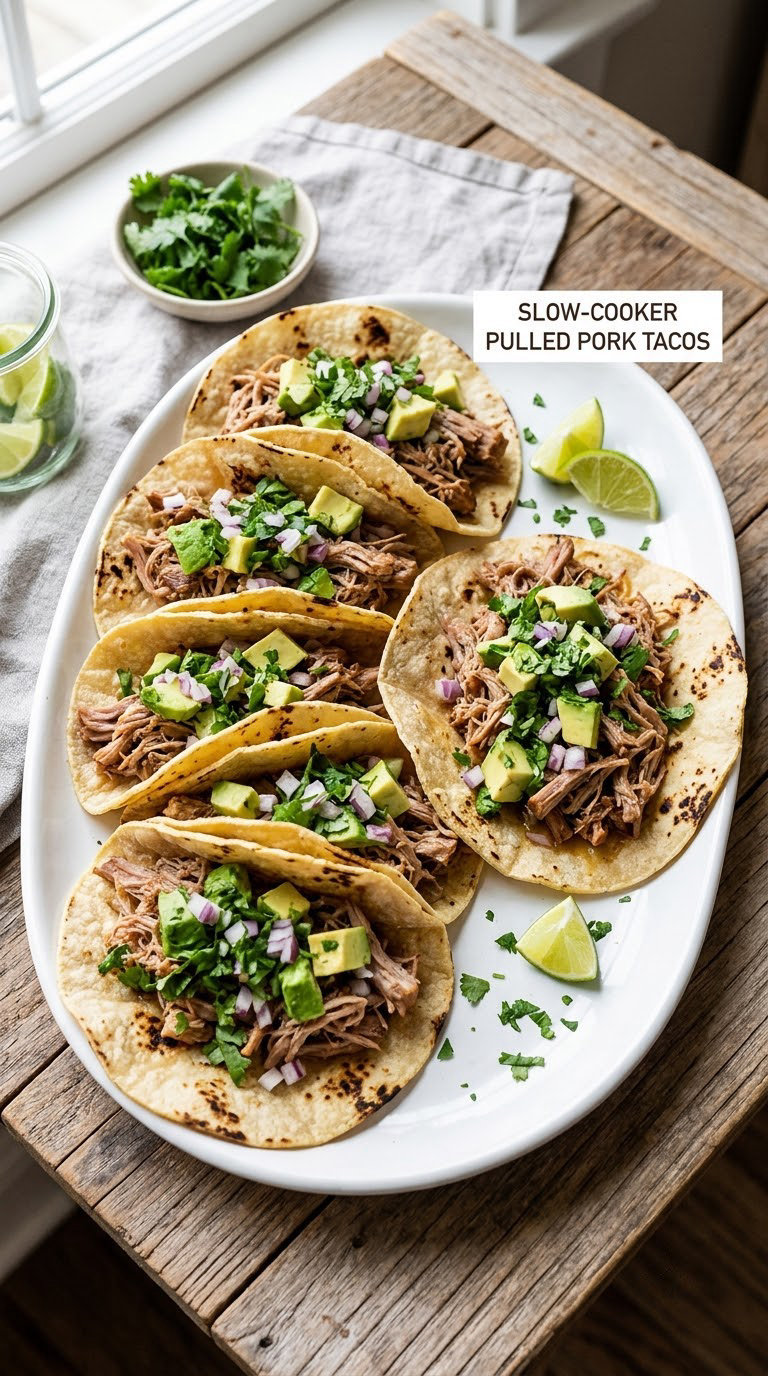 Slow-Cooker Pulled Pork Tacos