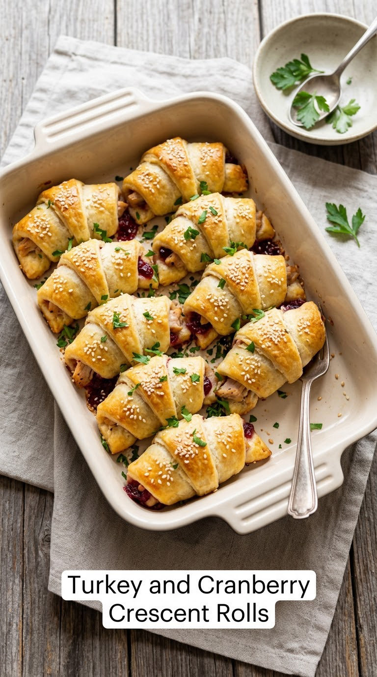 Turkey and Cranberry Crescent Rolls