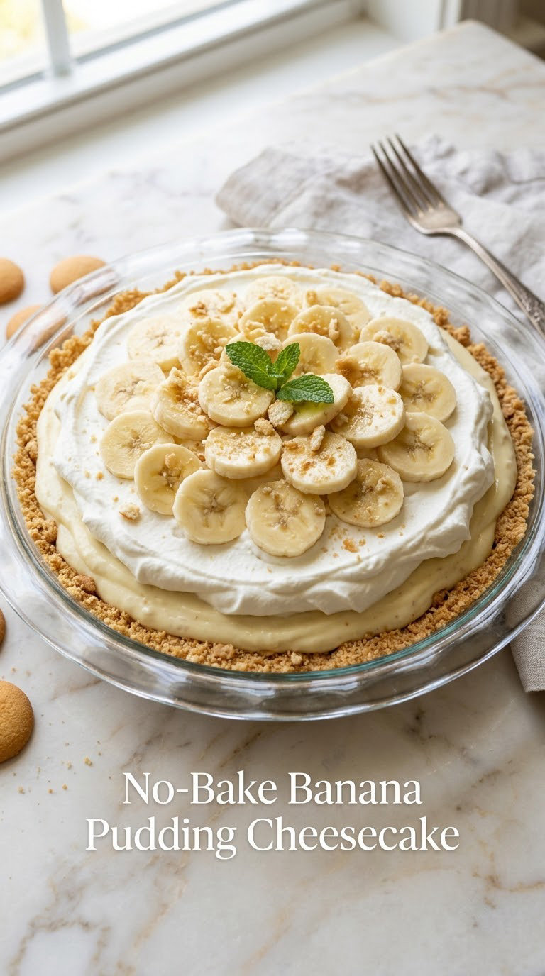 No-Bake Banana Pudding Cheesecake