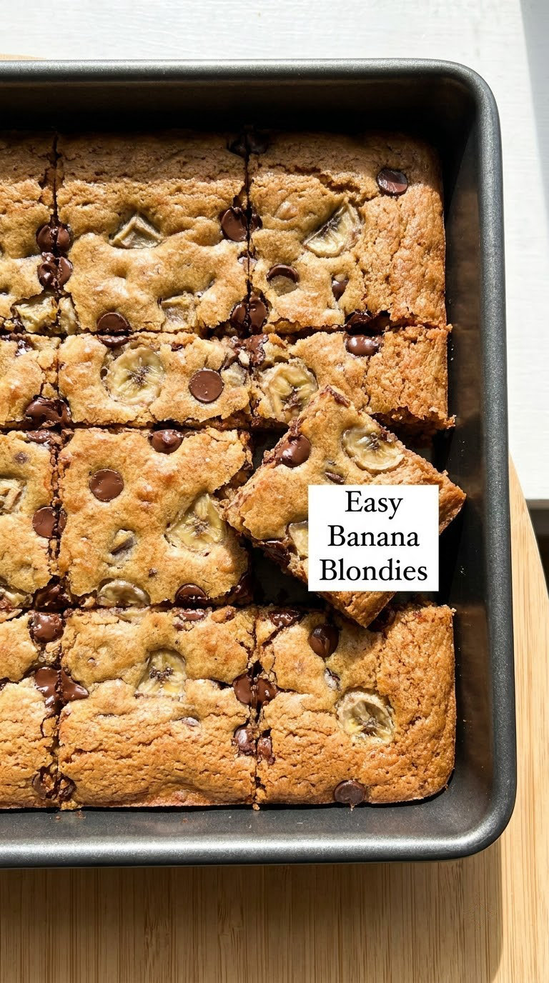 Easy Banana Blondies