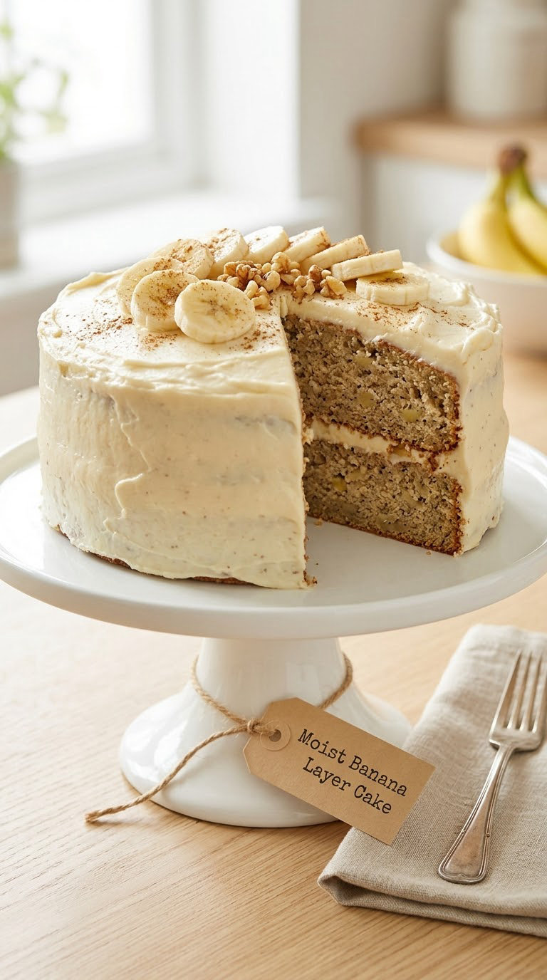 Moist Banana Layer Cake