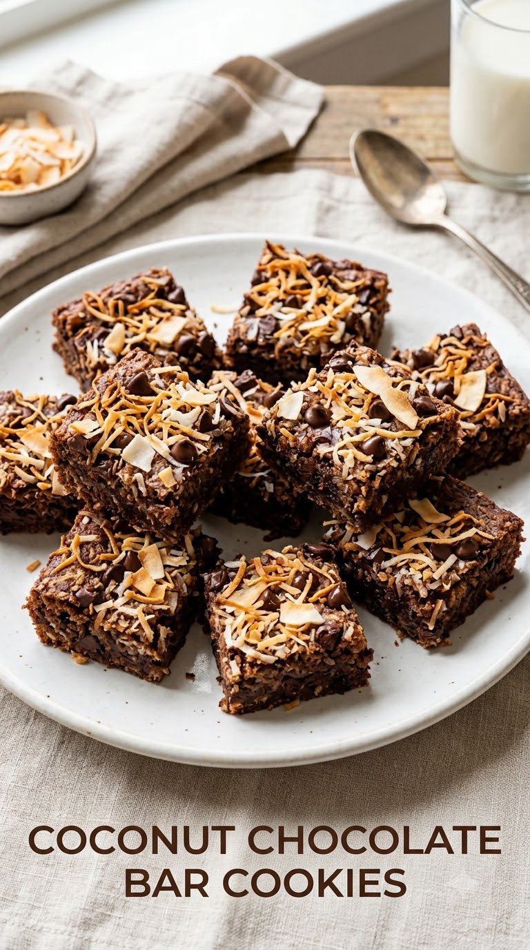 Coconut Chocolate Bar Cookies