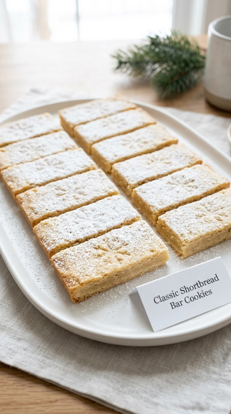 Classic Shortbread Bar Cookies