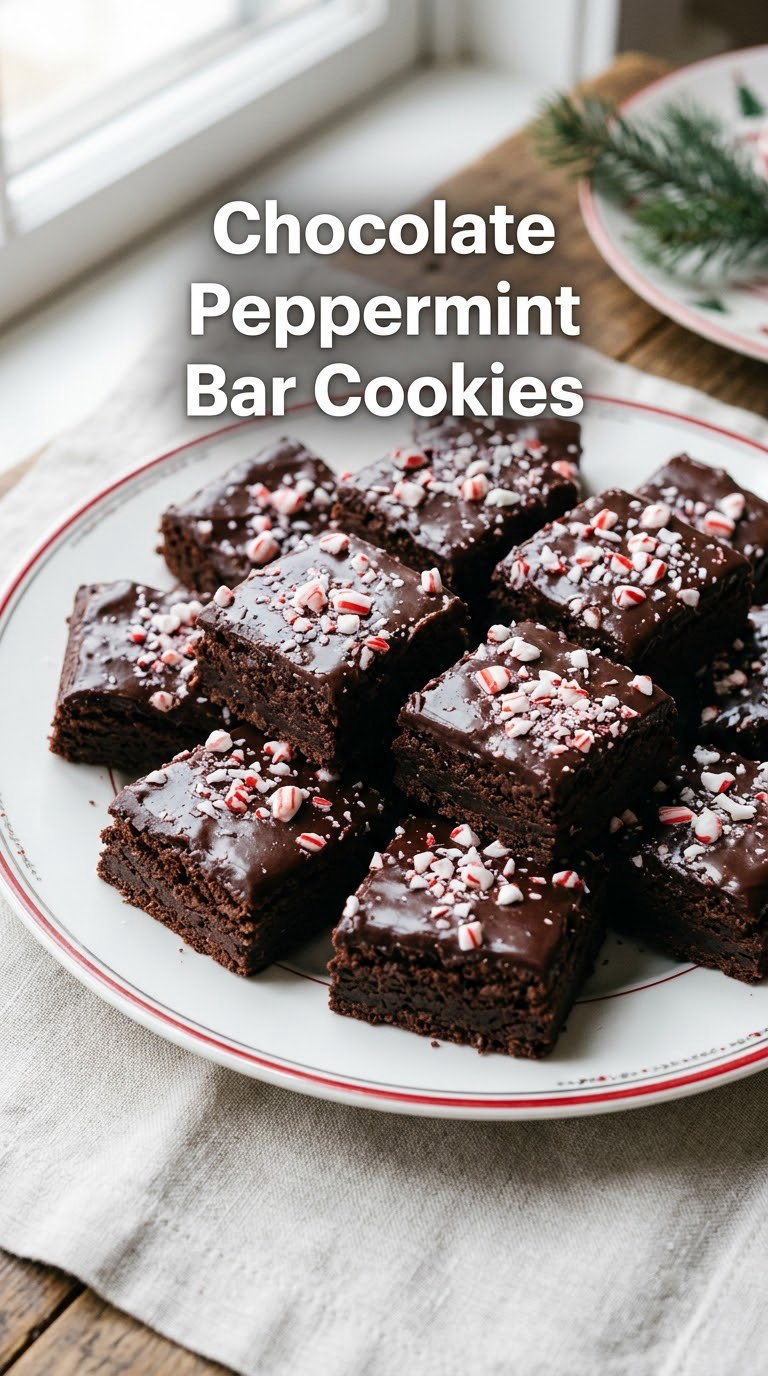 Chocolate Peppermint Bar Cookies