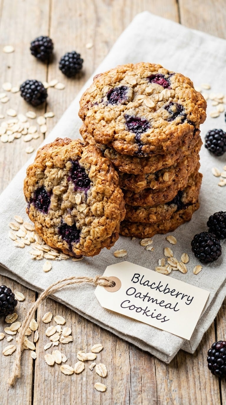 Blackberry Oatmeal Cookies