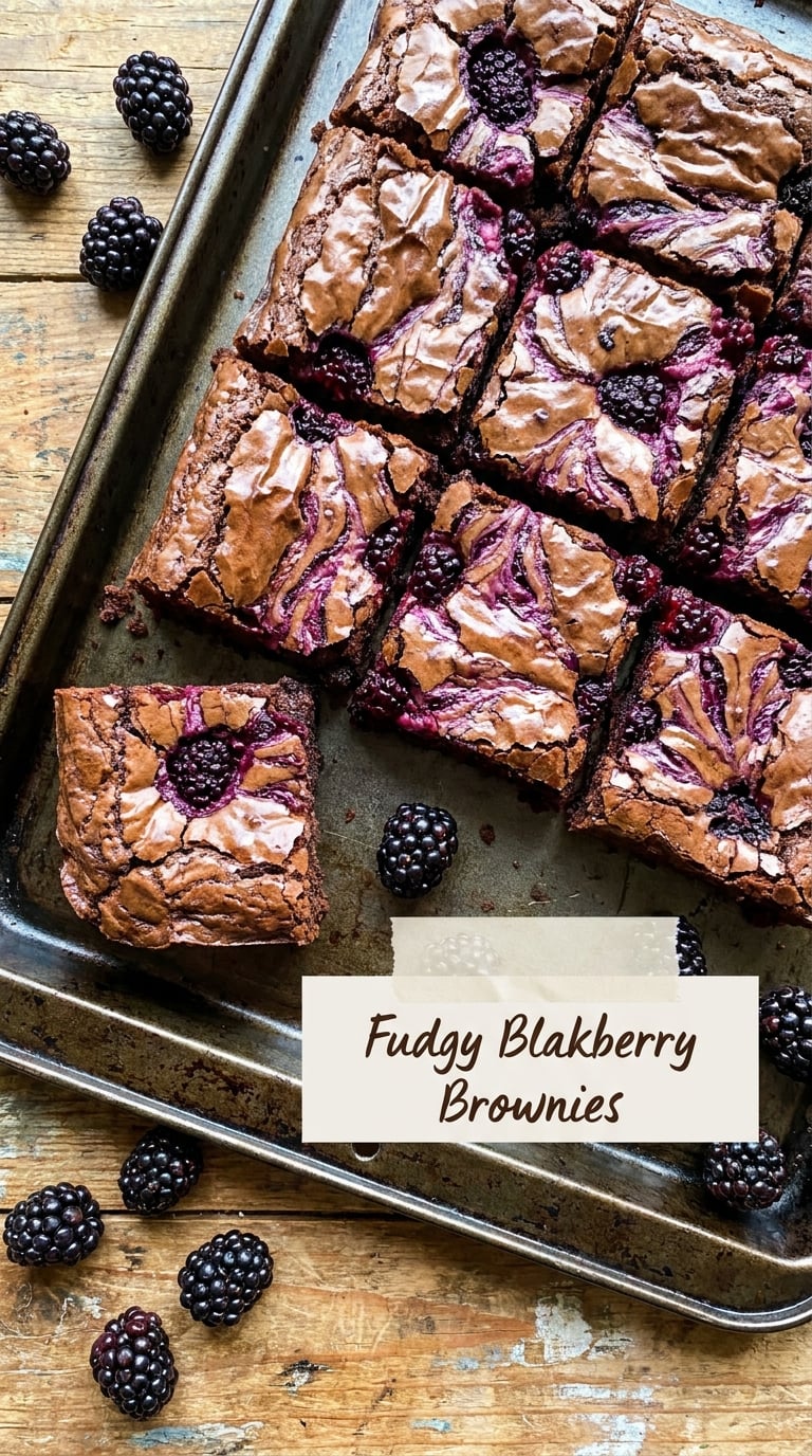 Fudgy Blackberry Brownies