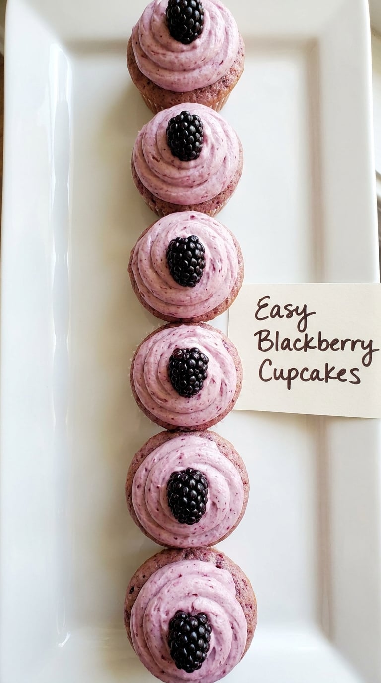 Easy Blackberry Cupcakes