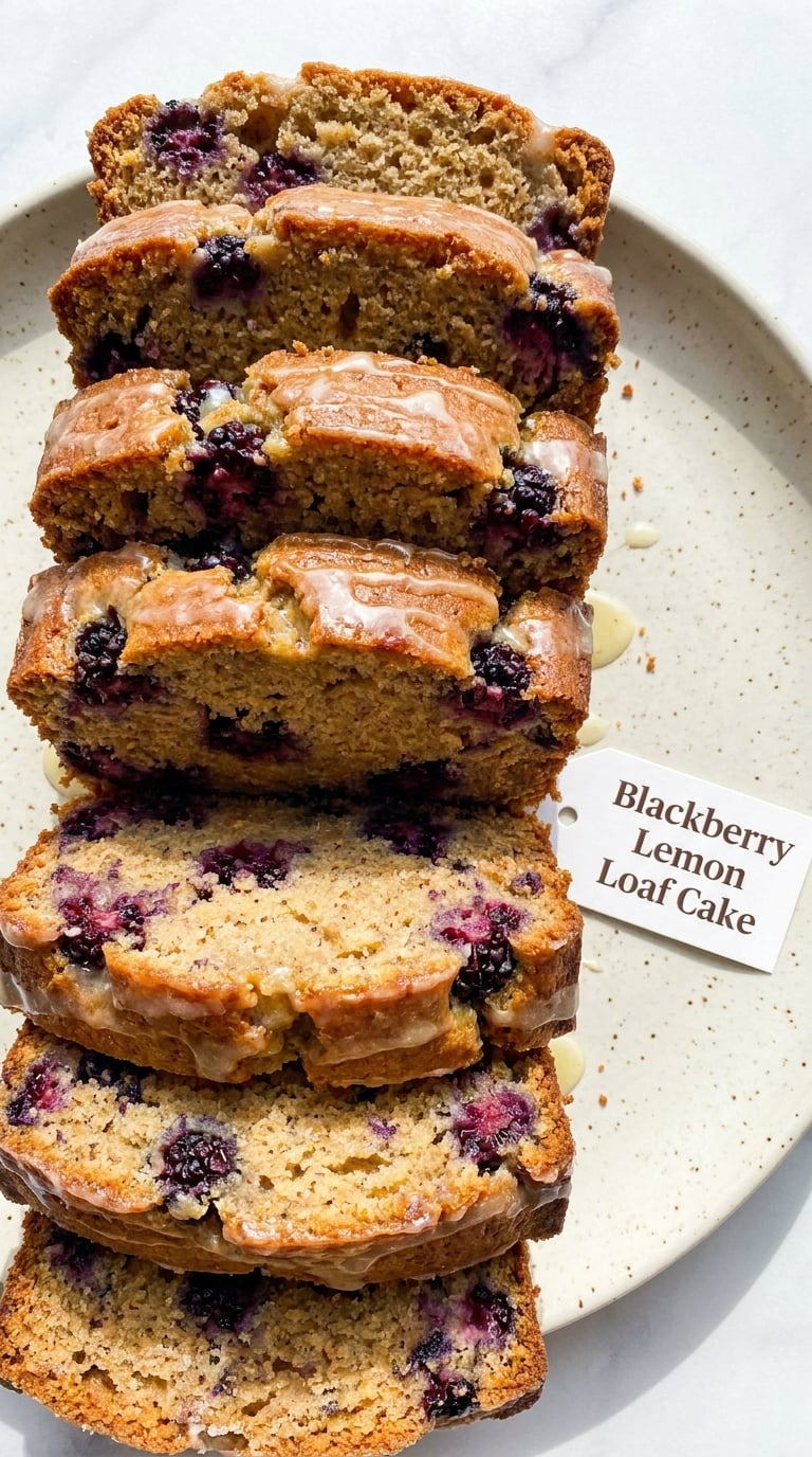 Blackberry Lemon Loaf Cake