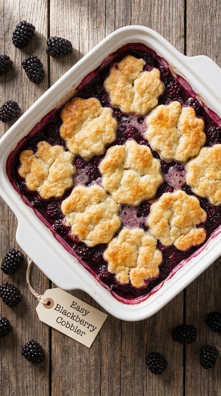 Easy Blackberry Cobbler