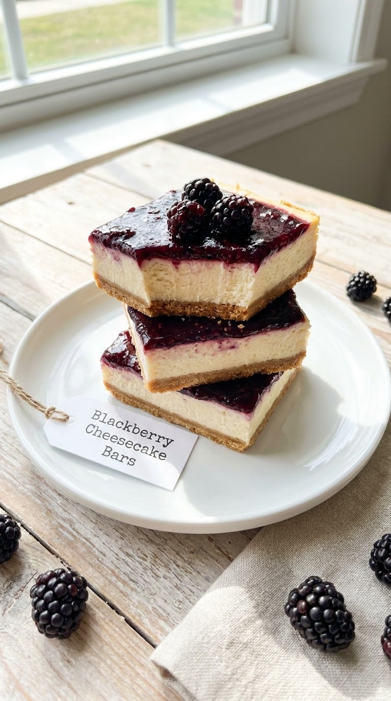 Blackberry Cheesecake Bars
