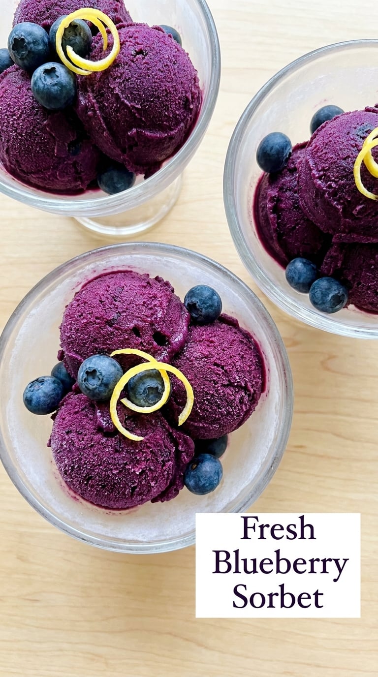 Fresh Blueberry Sorbet