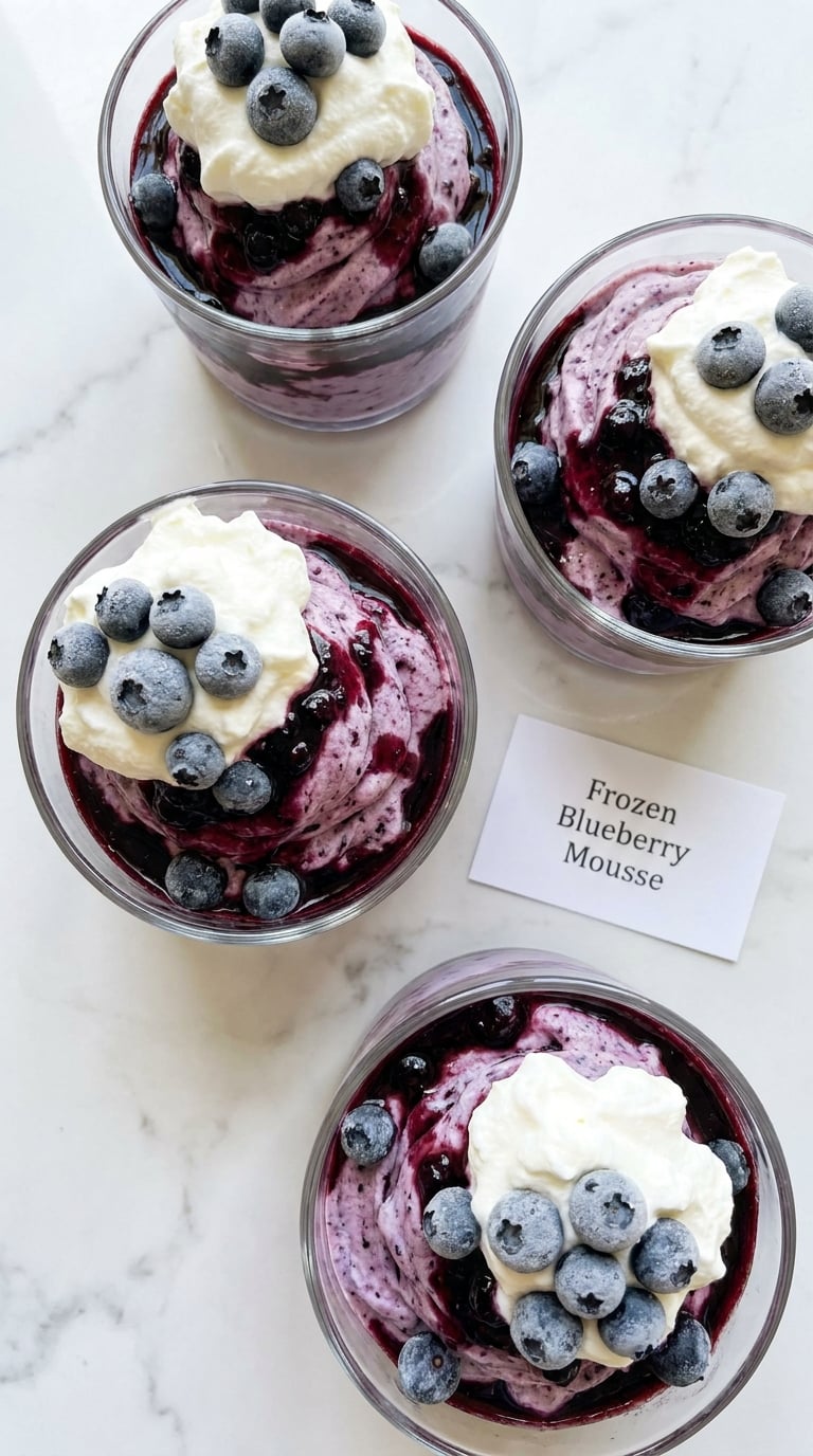 Frozen Blueberry Mousse