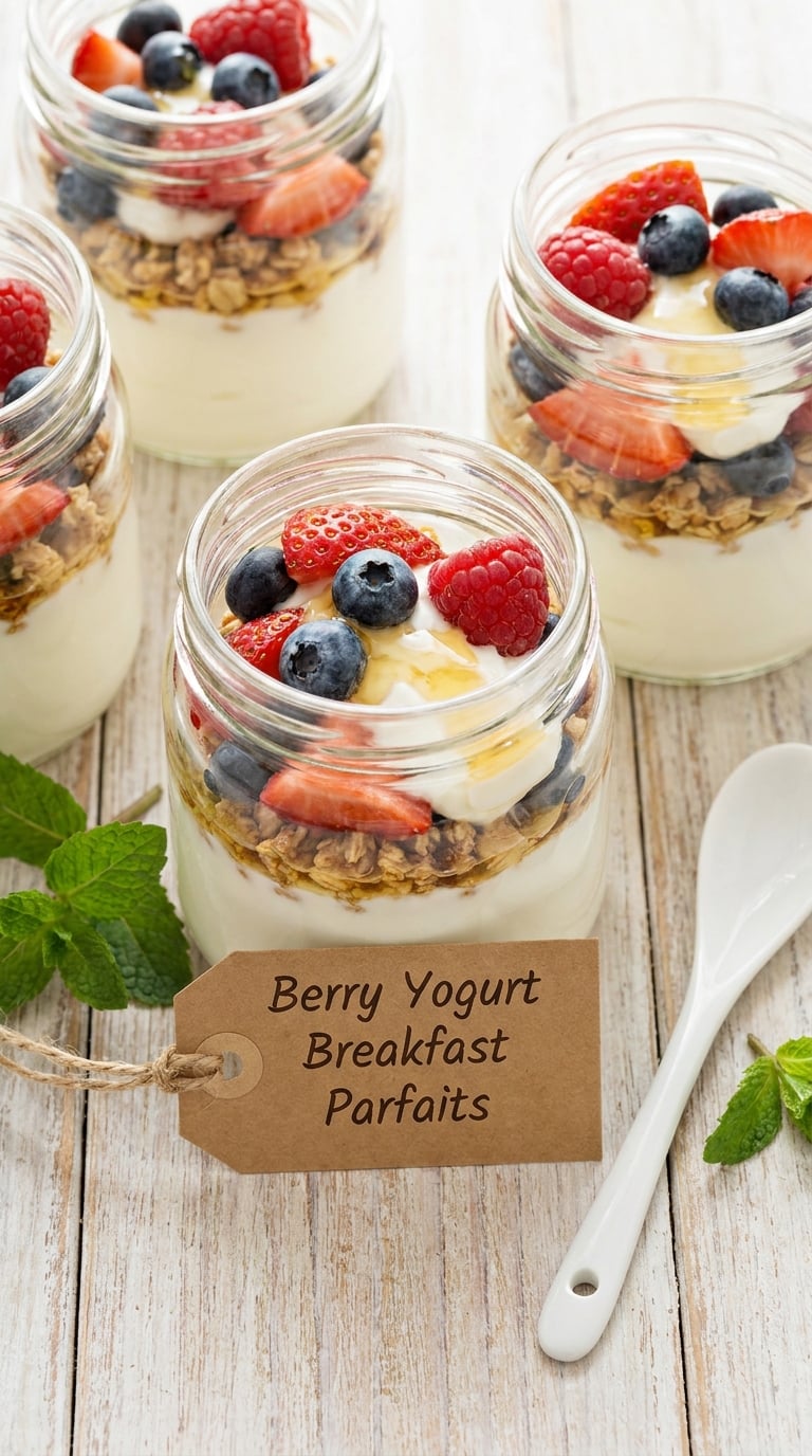Berry Yogurt Breakfast Parfaits