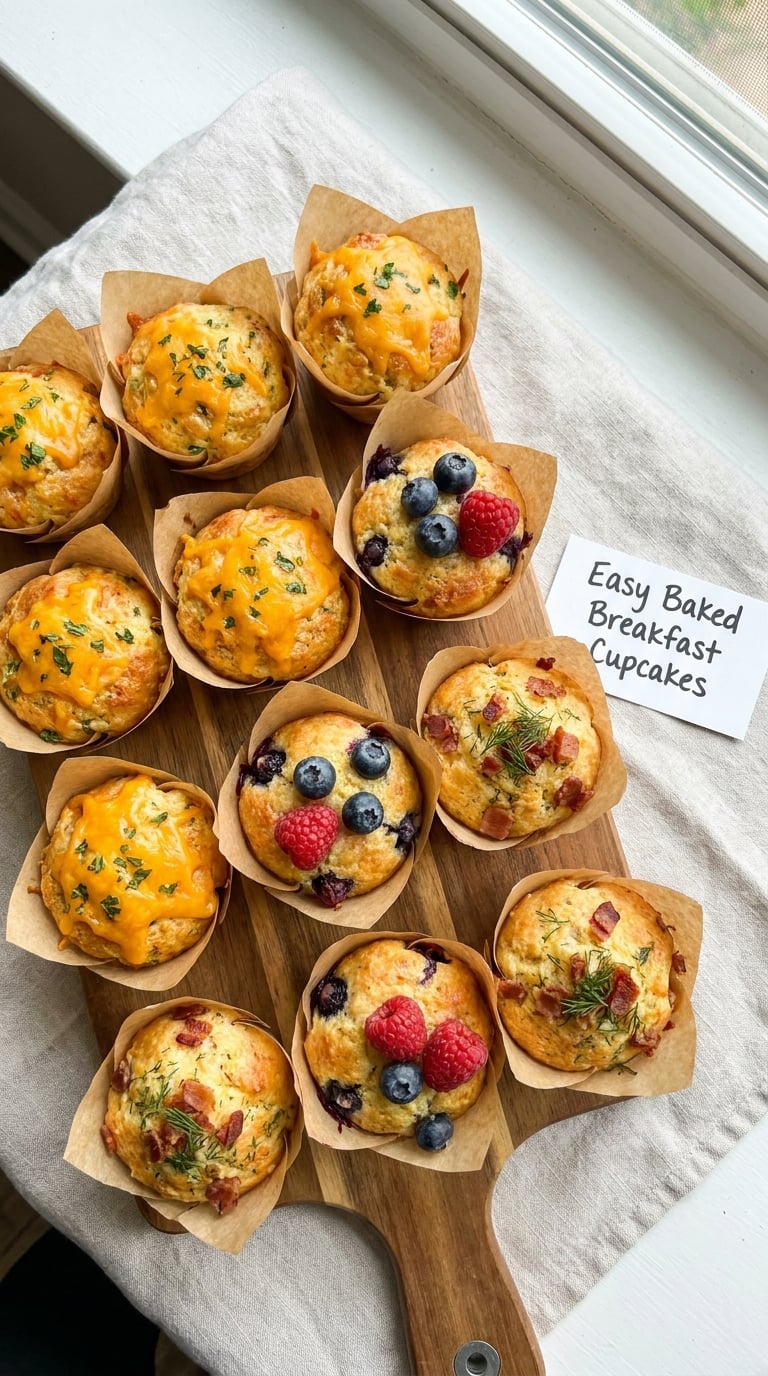 Easy Baked Breakfast Cupcakes