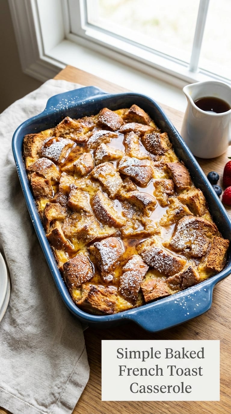 Simple Baked French Toast Casserole