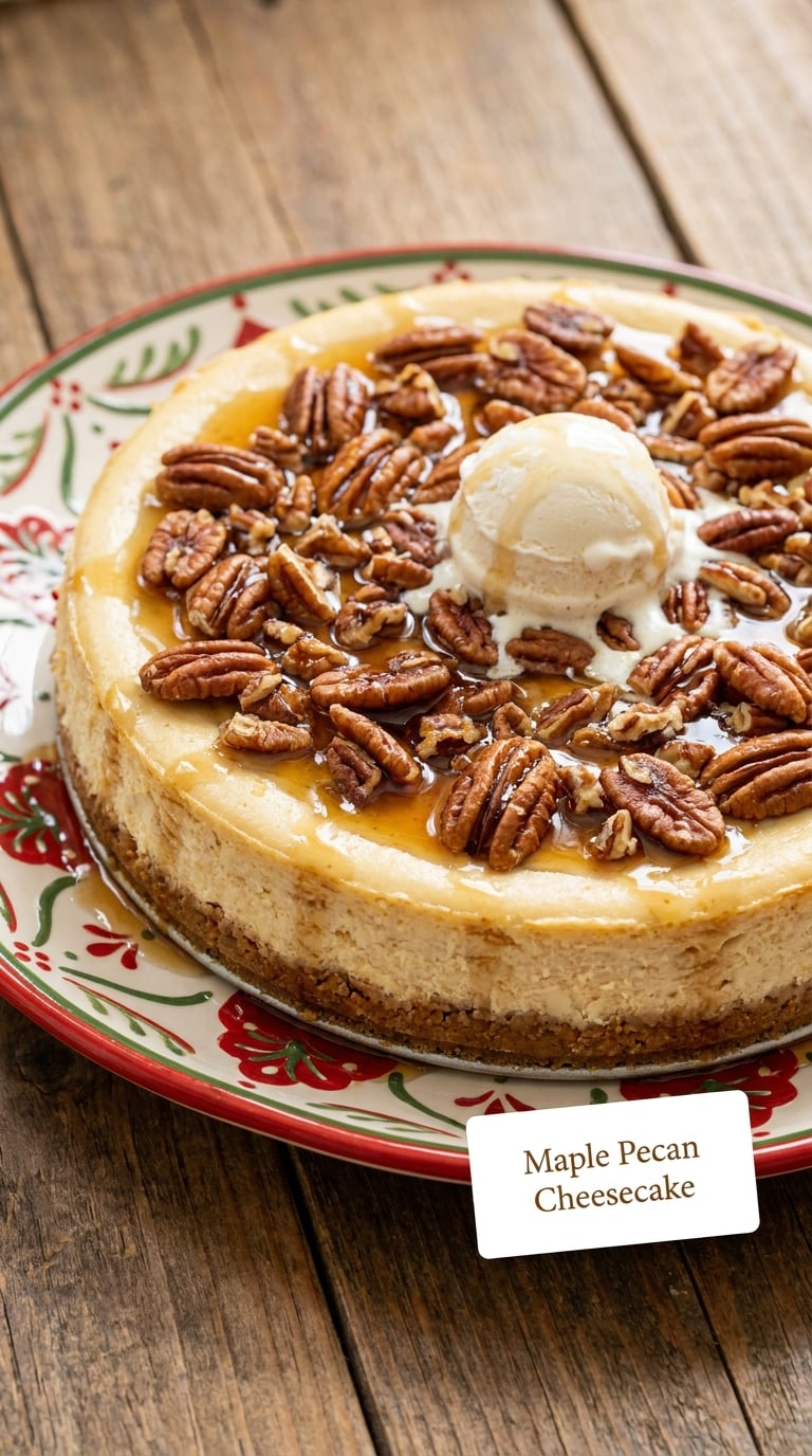Maple Pecan Cheesecake