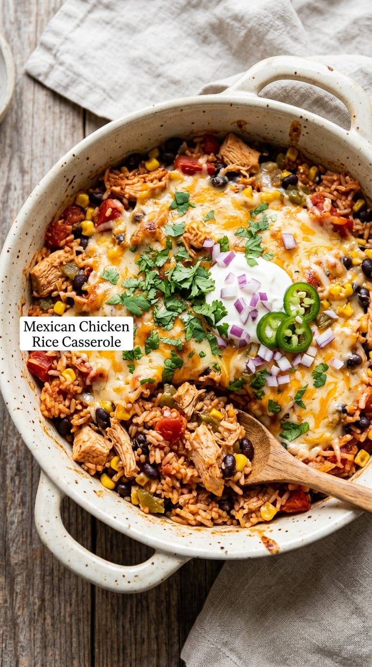 Mexican Chicken Rice Casserole
