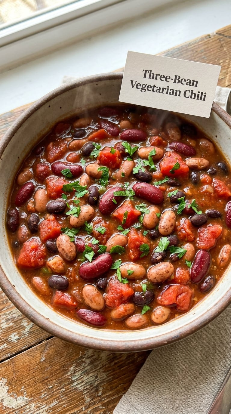Three-Bean Vegetarian Chili