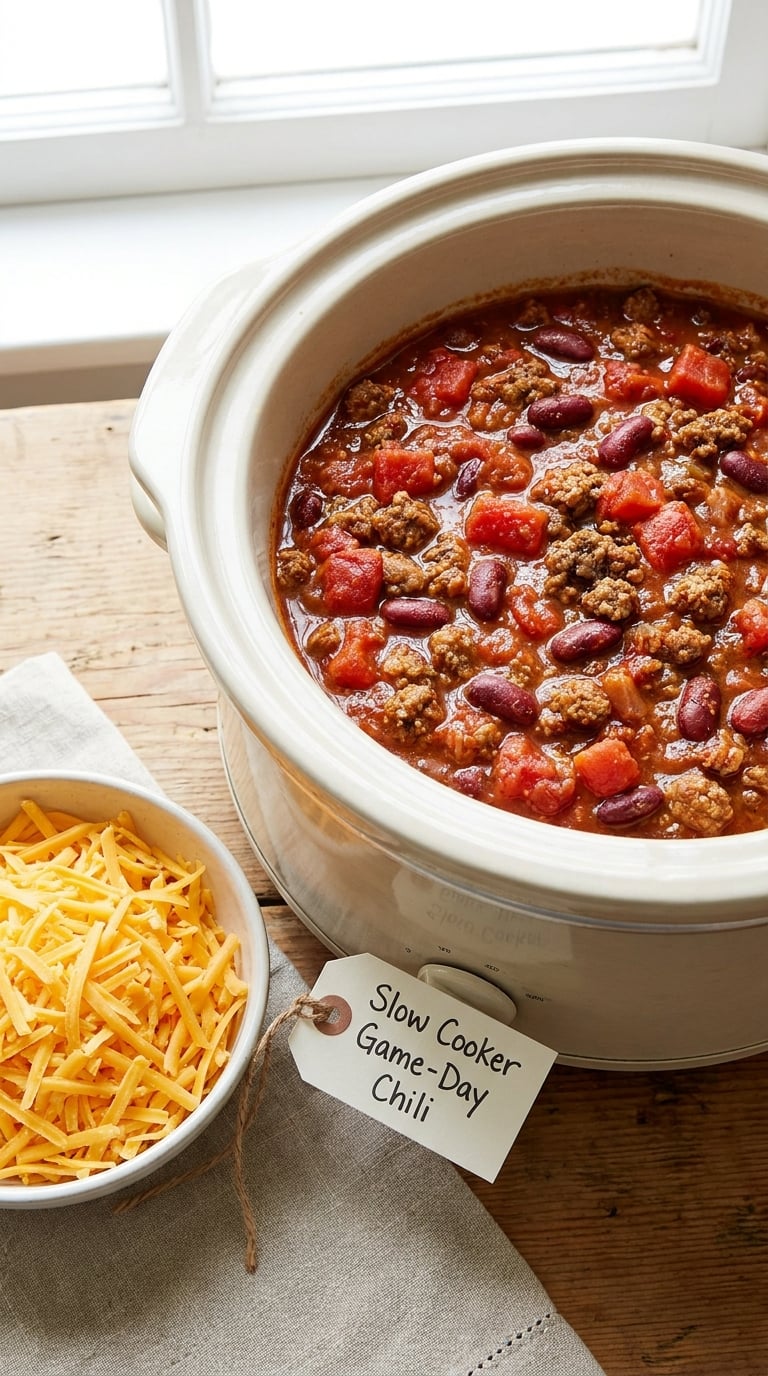 Slow Cooker Game-Day Chili