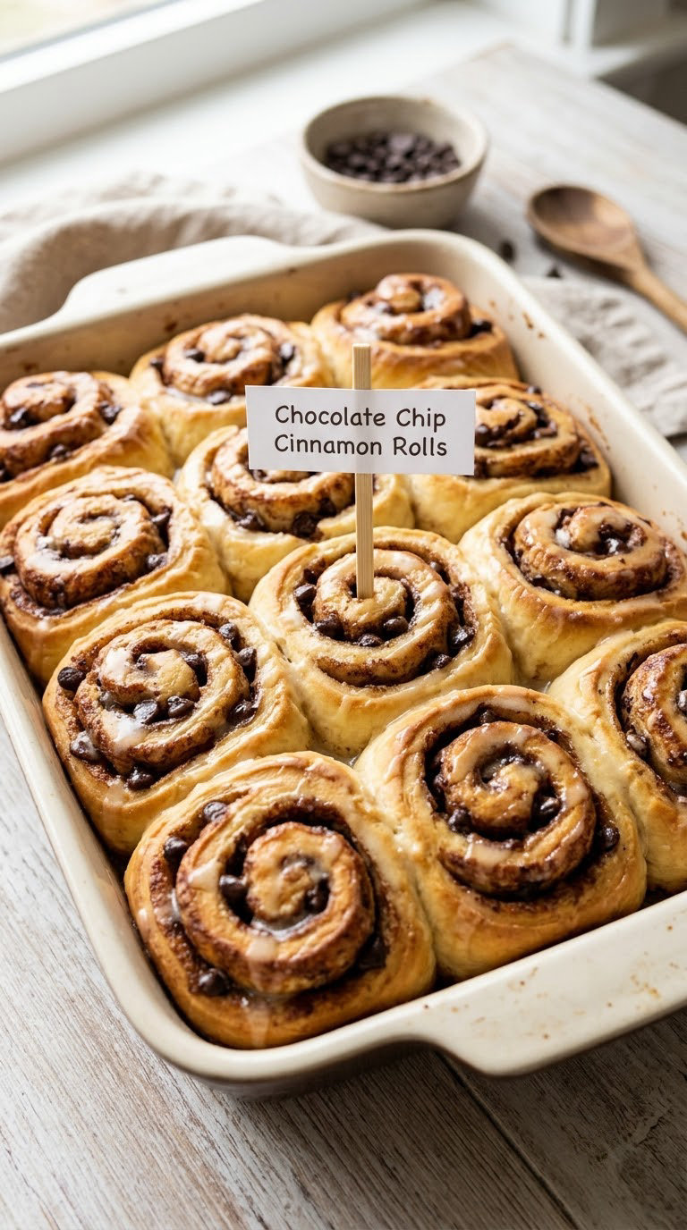 Chocolate Chip Cinnamon Rolls