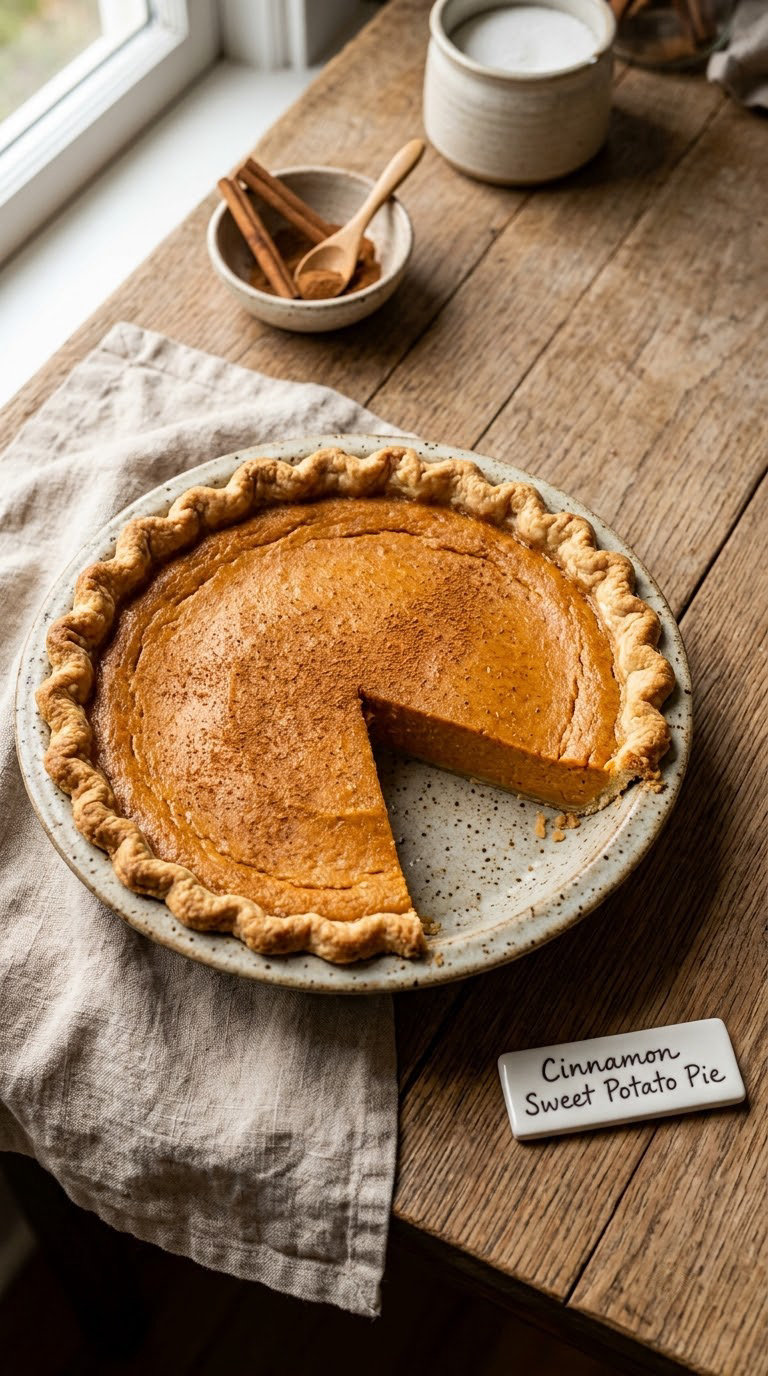 Cinnamon Sweet Potato Pie