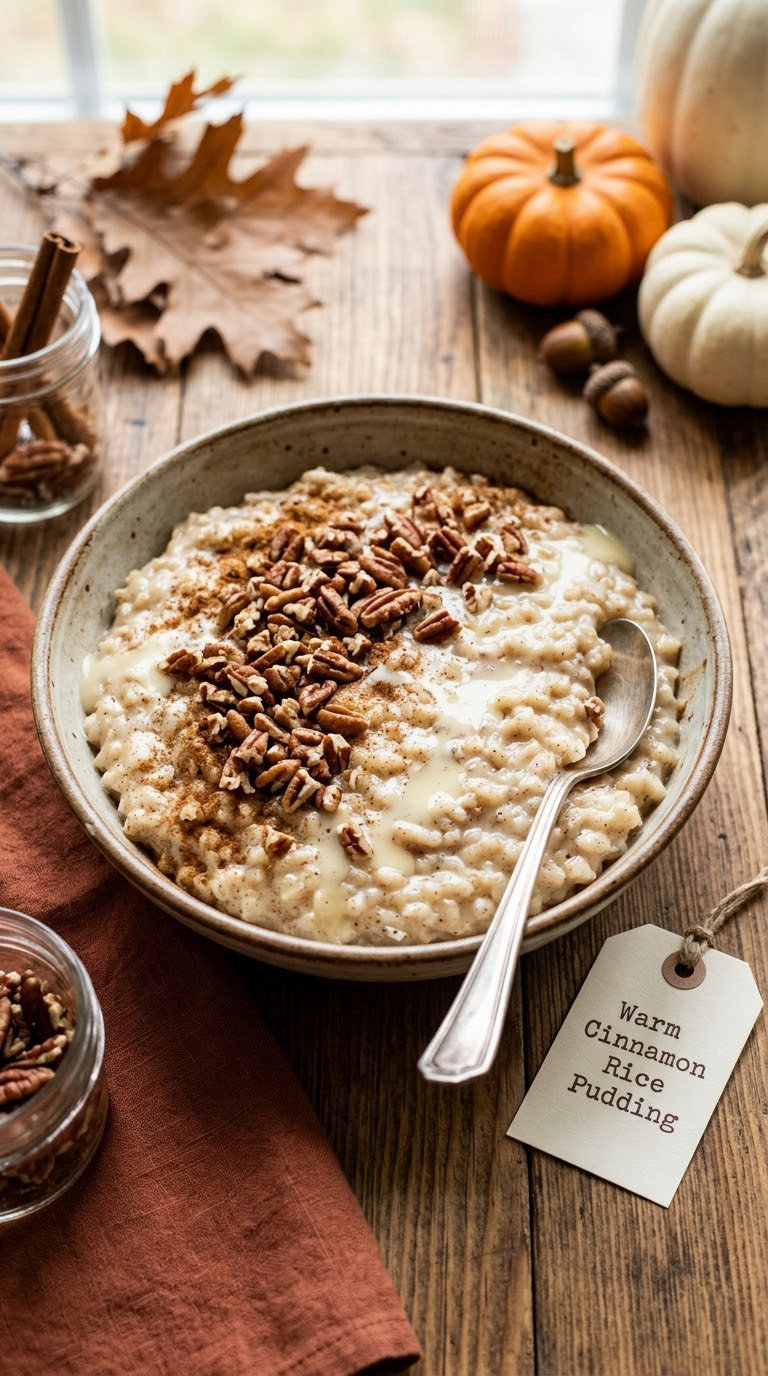 Warm Cinnamon Rice Pudding