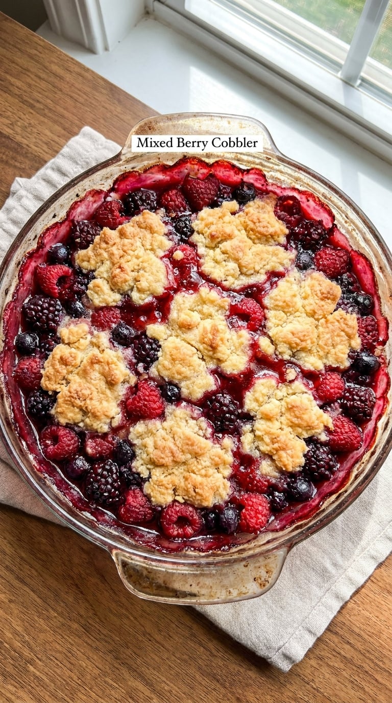 Mixed Berry Cobbler