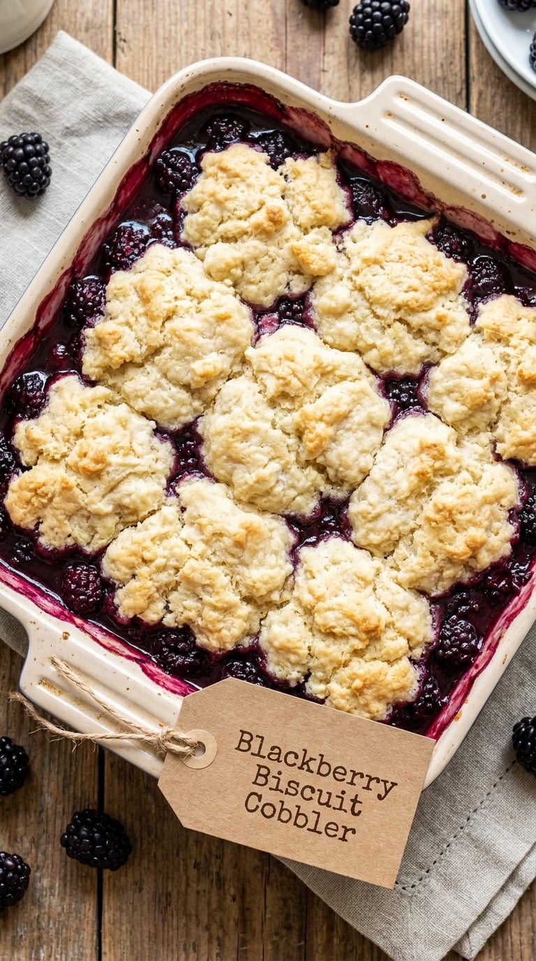 Blackberry Biscuit Cobbler