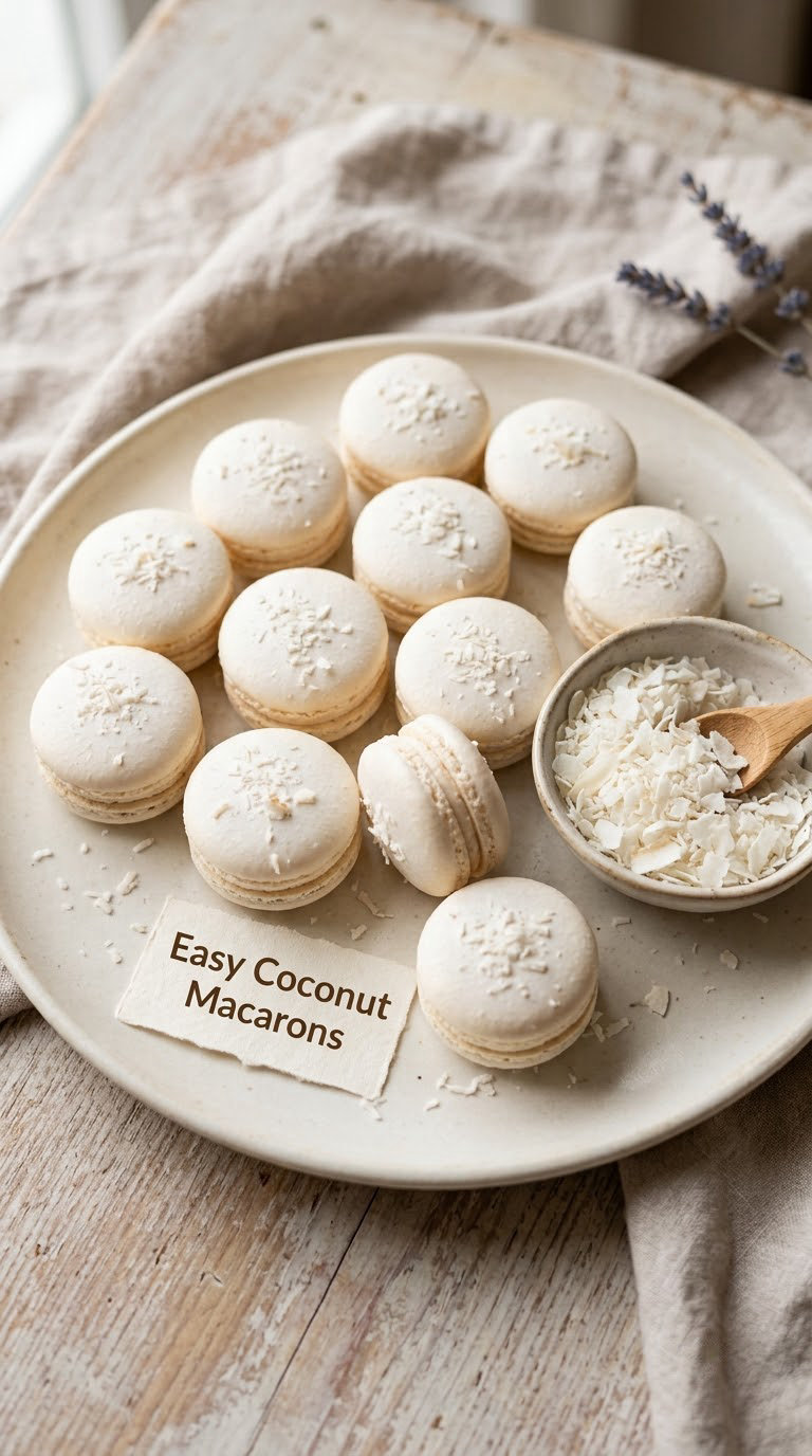 Easy Coconut Macarons