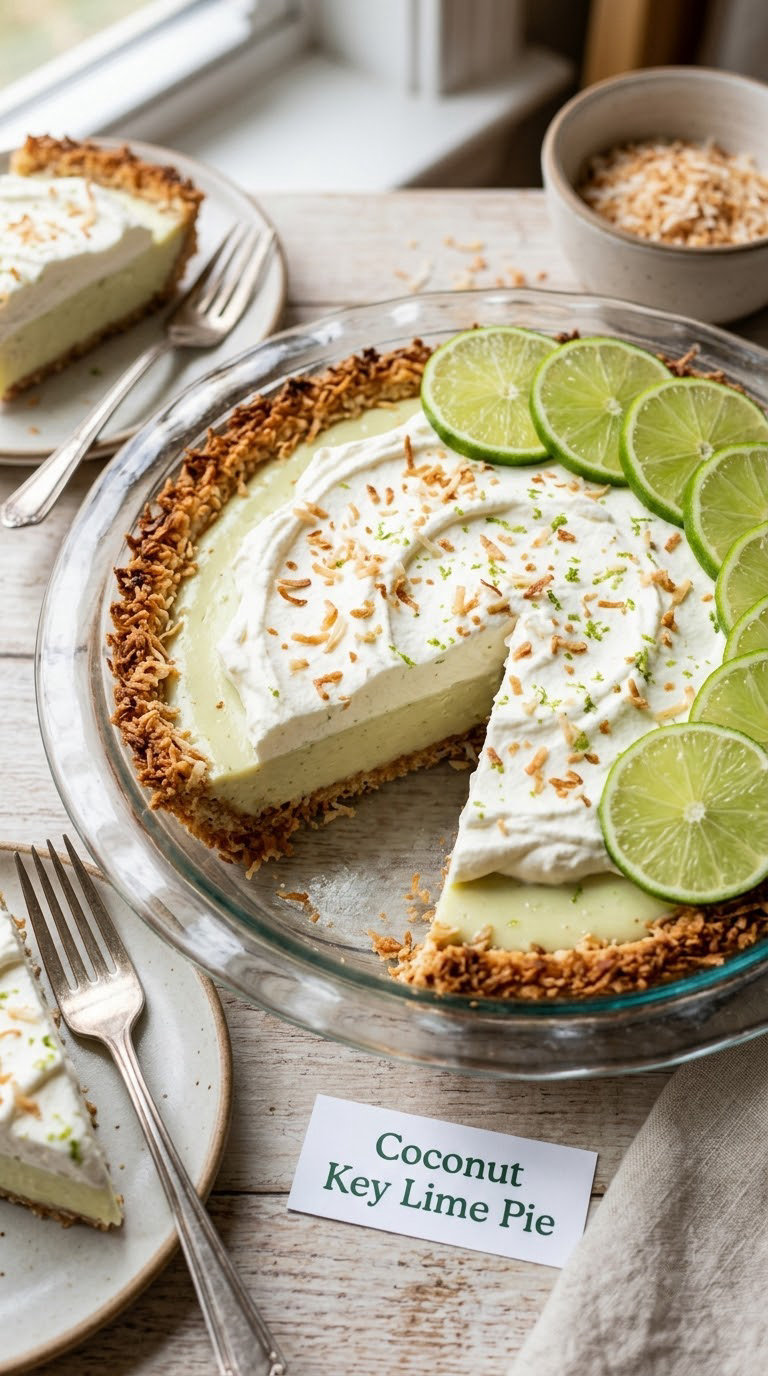 Coconut Key Lime Pie