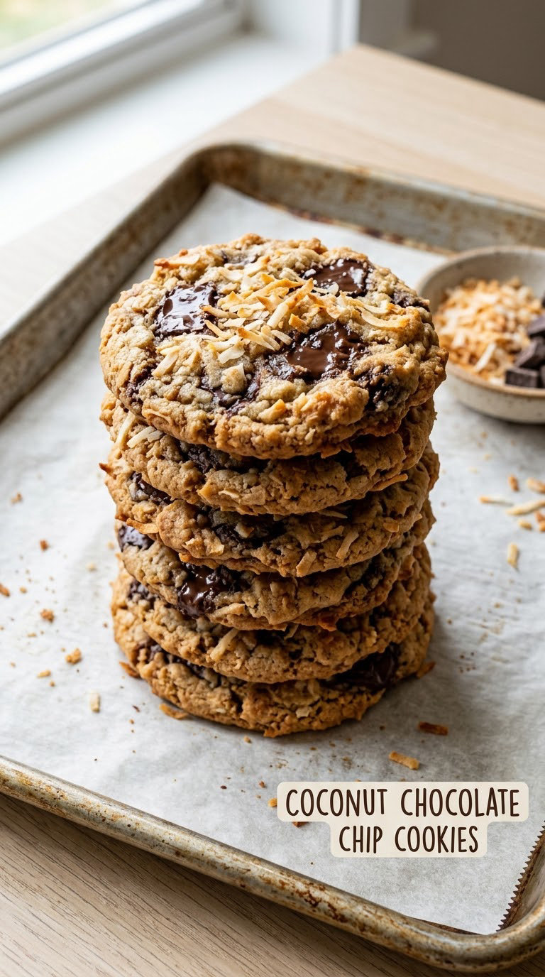 Coconut Chocolate Chip Cookies