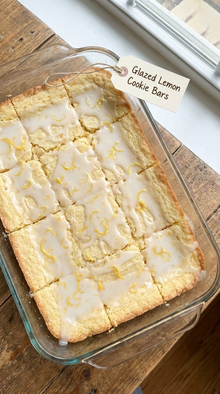 Glazed Lemon Cookie Bars