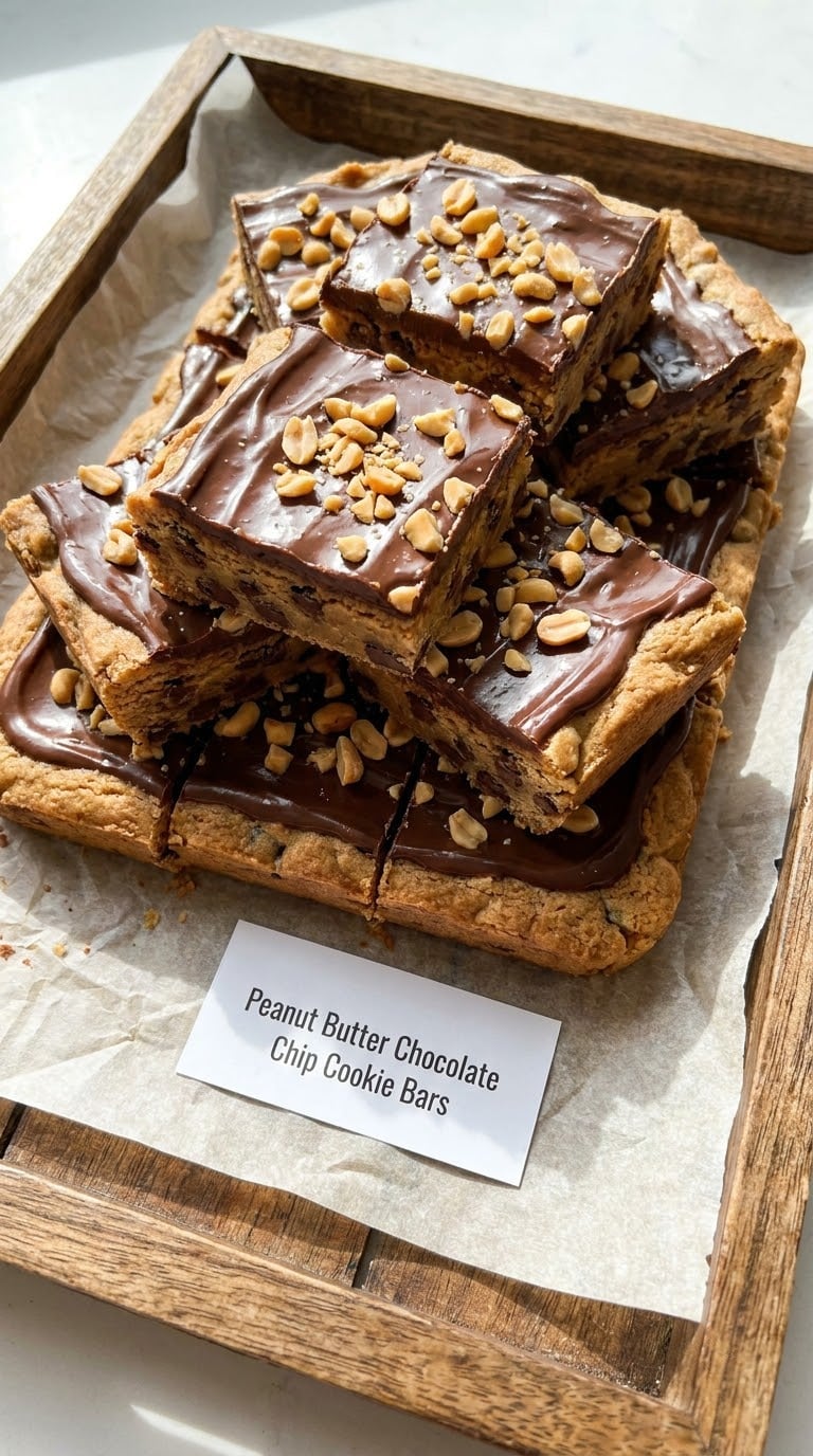 Peanut Butter Chocolate Chip Cookie Bars