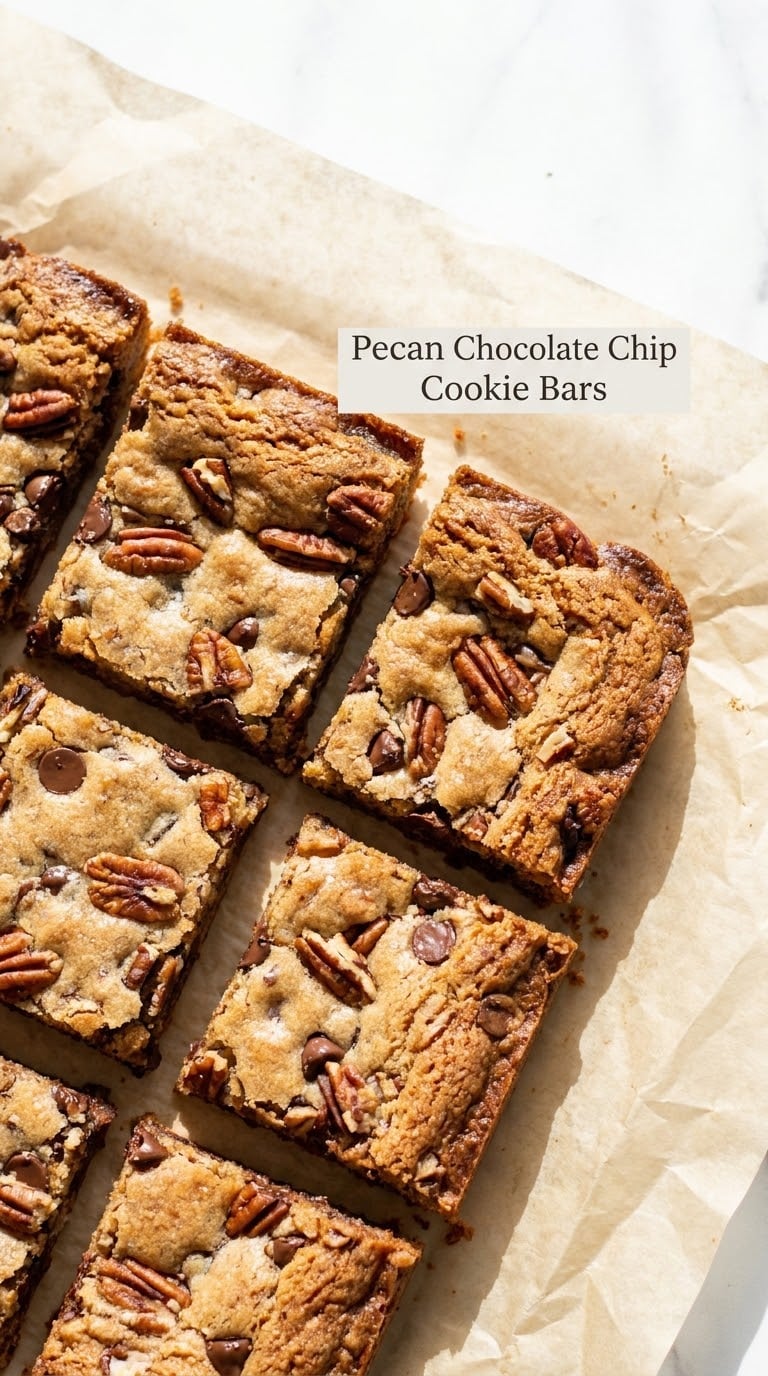 Pecan Chocolate Chip Cookie Bars